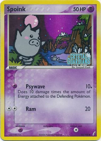 Spoink (62/100) (Stamped) [EX: Crystal Guardians] | Card Citadel
