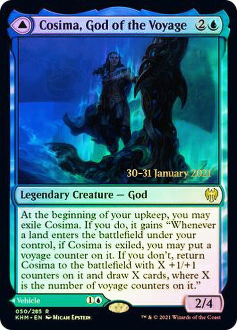 Cosima, God of the Voyage // The Omenkeel  [Kaldheim Prerelease Promos] | Card Citadel