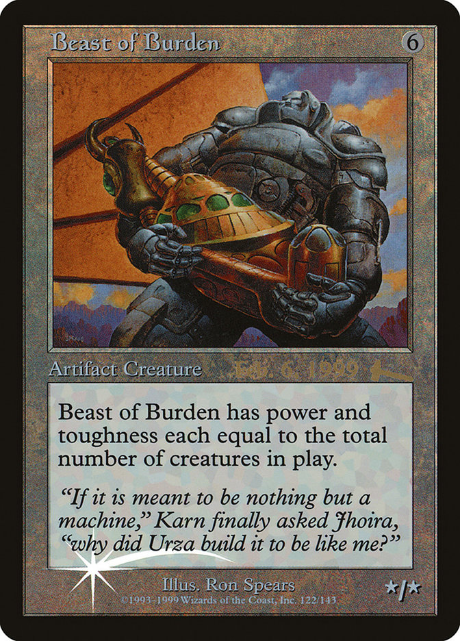 Beast of Burden [Urza's Legacy Promos] | Card Citadel