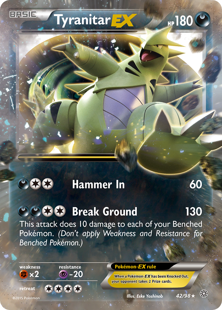 Tyranitar EX (42/98) [XY: Ancient Origins] | Card Citadel