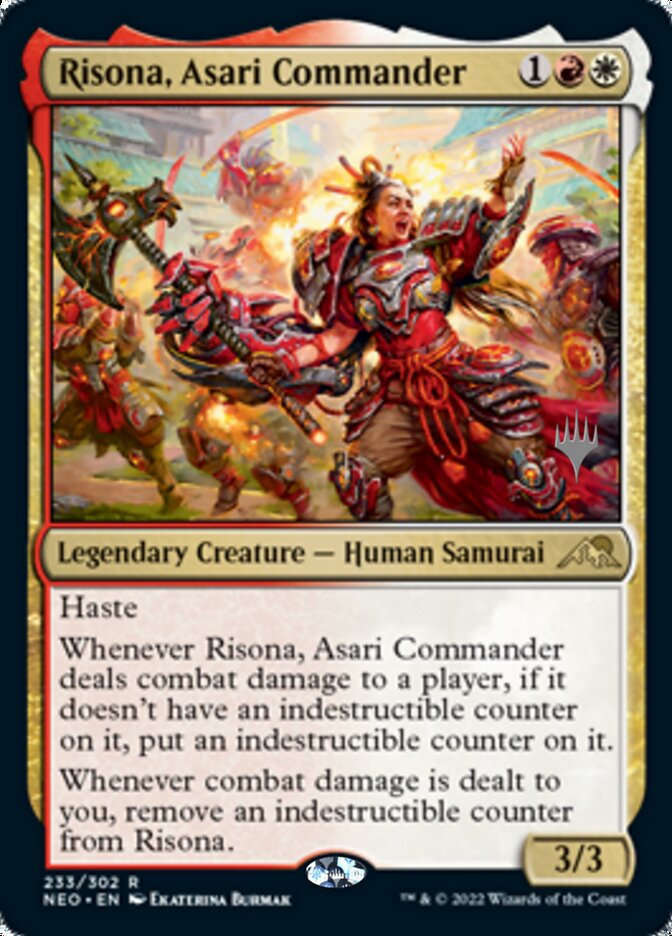 Risona, Asari Commander (Promo Pack) [Kamigawa: Neon Dynasty Promos] | Card Citadel