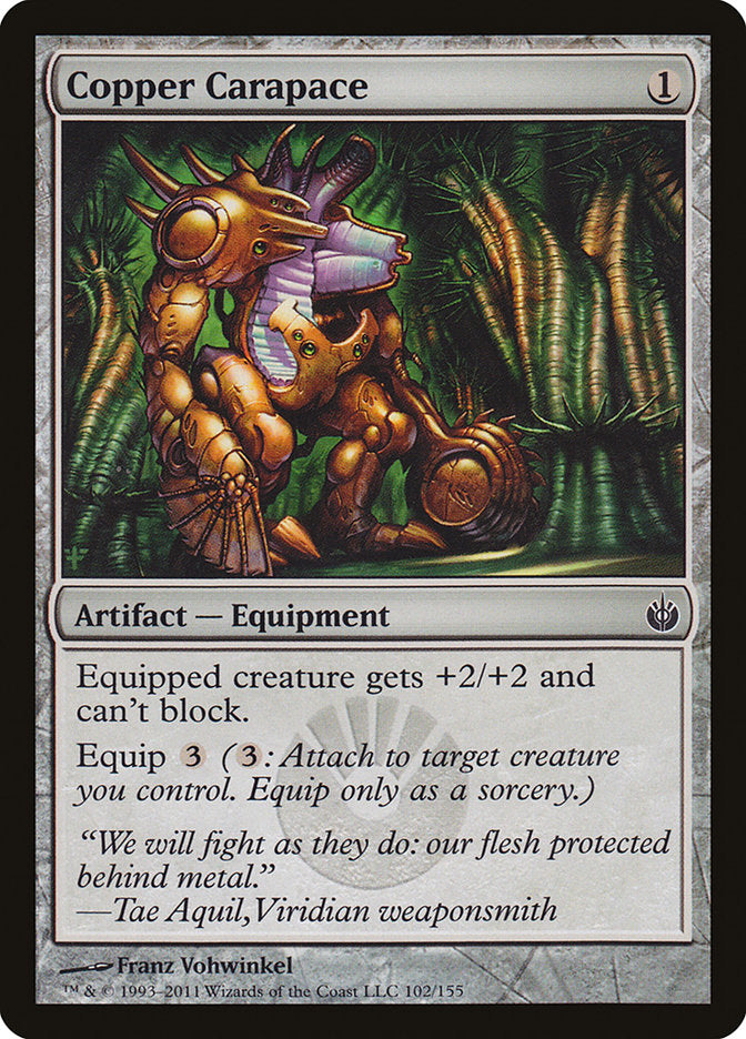 Copper Carapace [Mirrodin Besieged] | Card Citadel