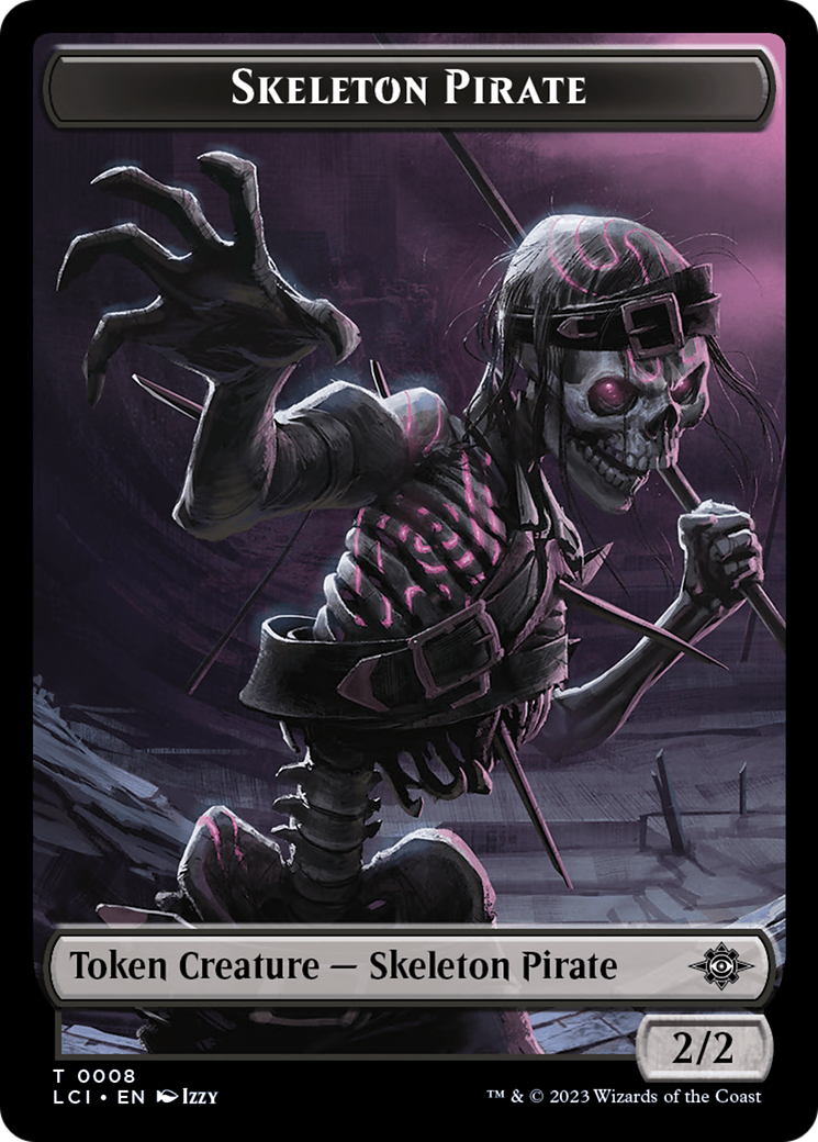 Copy // Skeleton Pirate Double-Sided Token [The Lost Caverns of Ixalan Commander Tokens] | Card Citadel