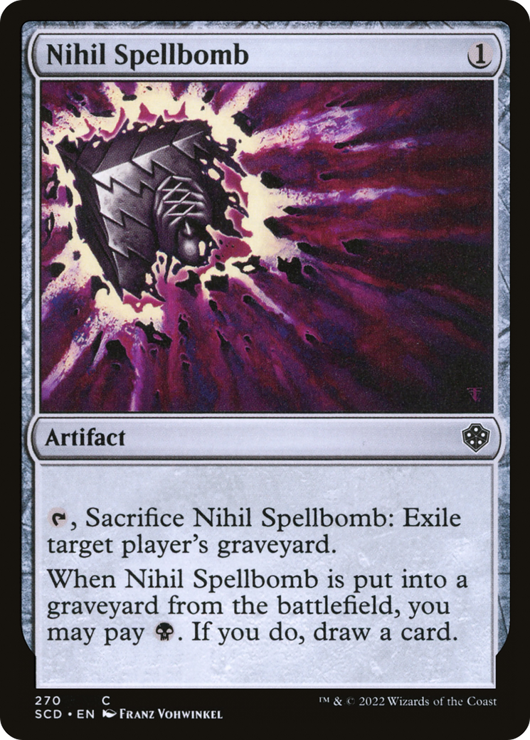 Nihil Spellbomb [Starter Commander Decks] | Card Citadel