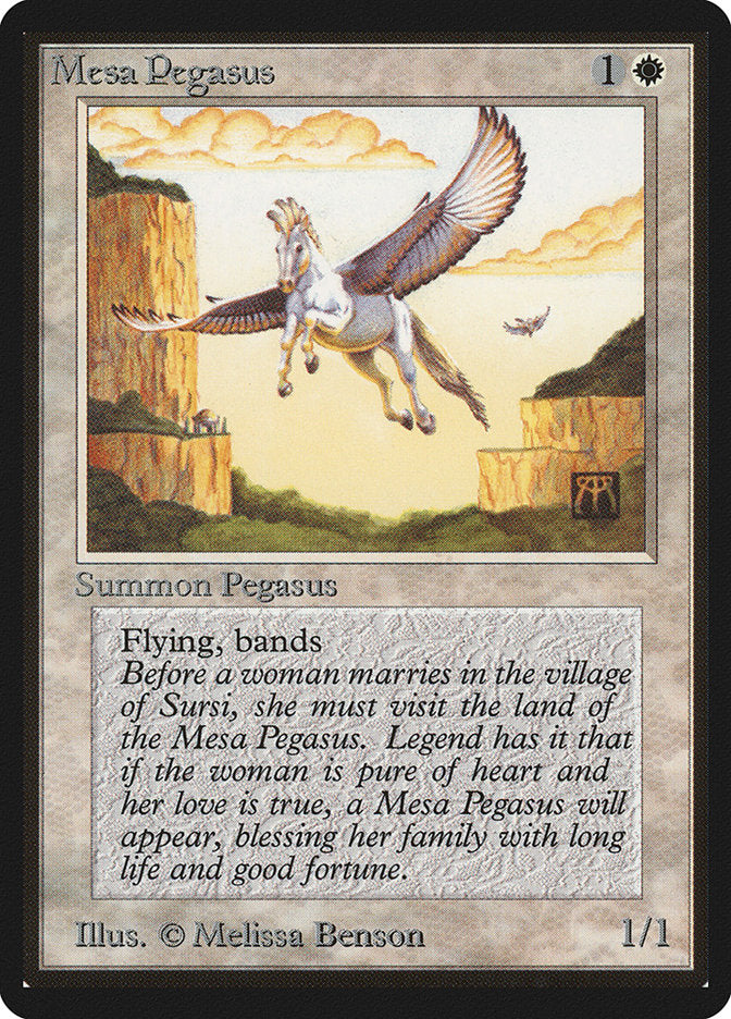 Mesa Pegasus [Limited Edition Beta] | Card Citadel