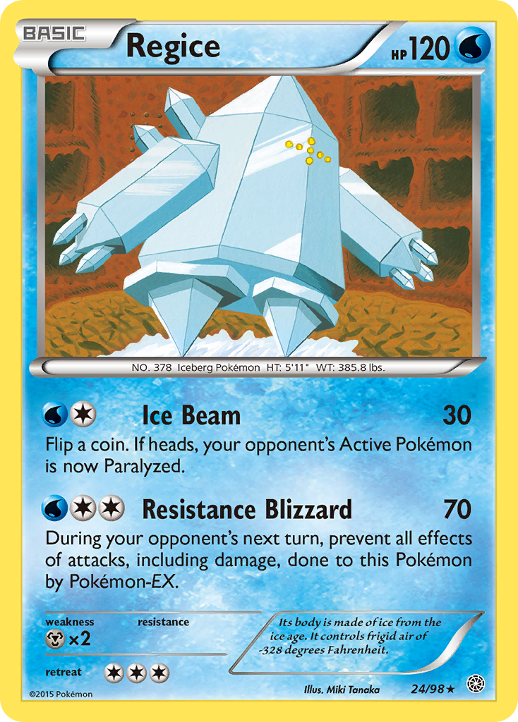 Regice (24/98) [XY: Ancient Origins] | Card Citadel