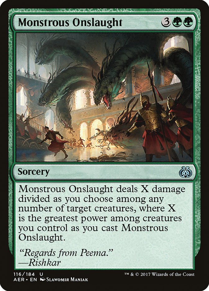 Monstrous Onslaught [Aether Revolt] | Card Citadel