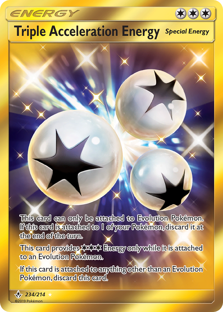 Triple Acceleration Energy (234/214) [Sun & Moon: Unbroken Bonds] | Card Citadel