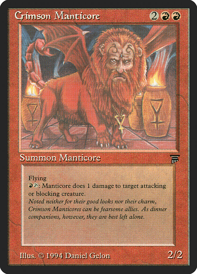 Crimson Manticore [Legends] | Card Citadel