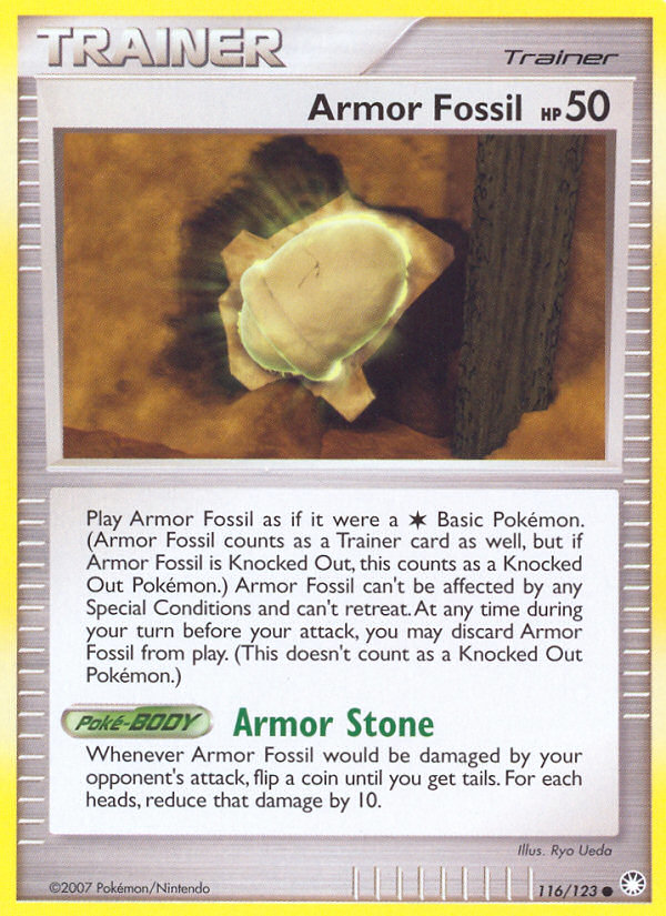 Armor Fossil (116/123) [Diamond & Pearl: Mysterious Treasures] | Card Citadel
