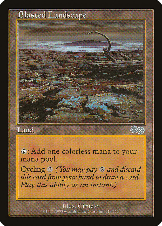 Blasted Landscape [Urza's Saga] | Card Citadel