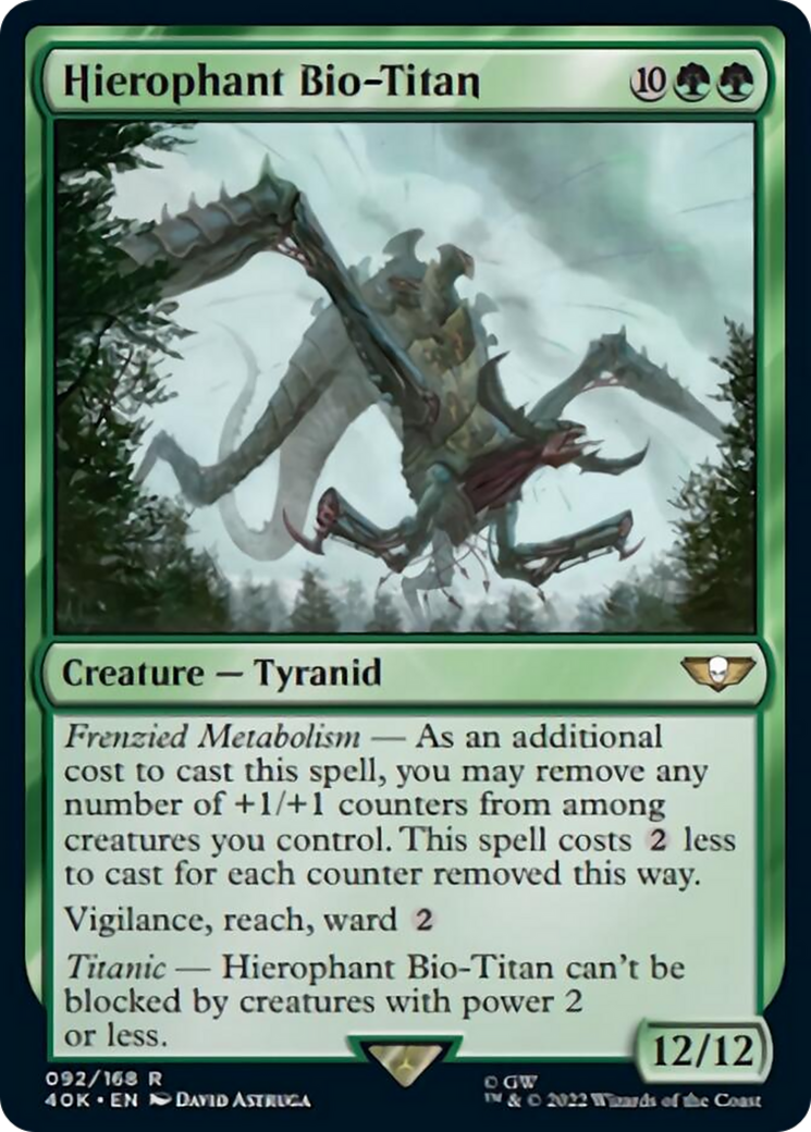 Hierophant Bio-Titan (Surge Foil) [Universes Beyond: Warhammer 40,000] | Card Citadel