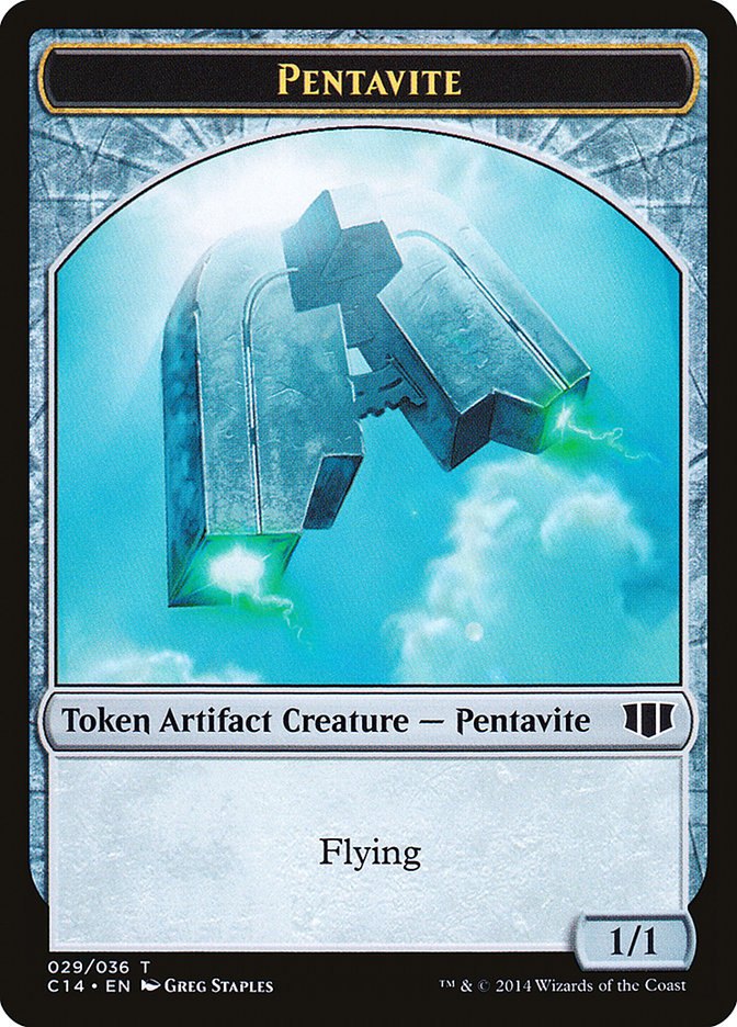 Myr // Pentavite Double-sided Token [Commander 2014 Tokens] | Card Citadel