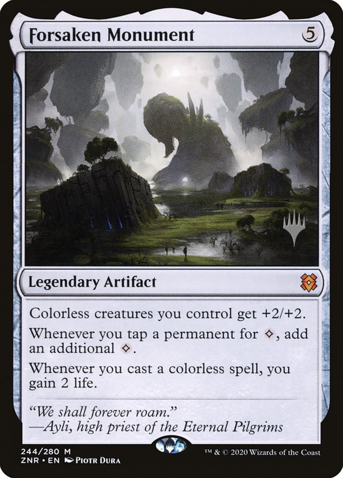 Forsaken Monument (Promo Pack) [Zendikar Rising Promos] | Card Citadel