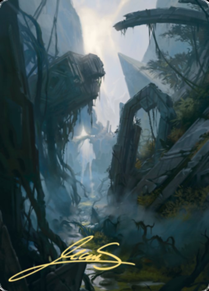 Swamp 2 Art Card (Gold-Stamped Signature) [Zendikar Rising Art Series] | Card Citadel