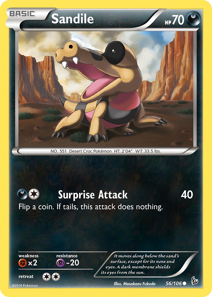 Sandile (56/106) [XY: Flashfire] | Card Citadel