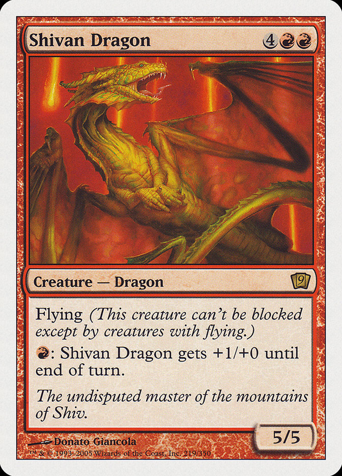 Shivan Dragon [Ninth Edition] | Card Citadel