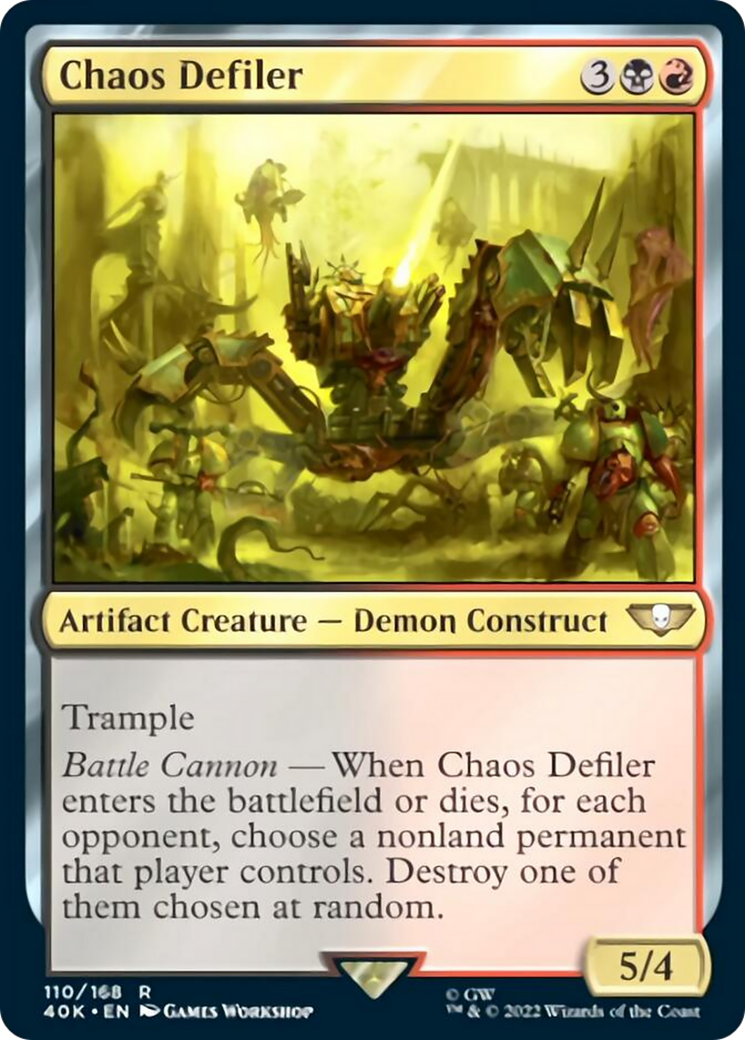 Chaos Defiler (Surge Foil) [Universes Beyond: Warhammer 40,000] | Card Citadel