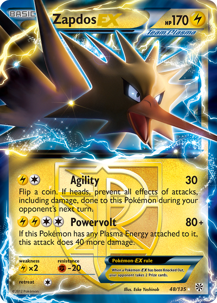 Zapdos EX (48/135) [Black & White: Plasma Storm] | Card Citadel