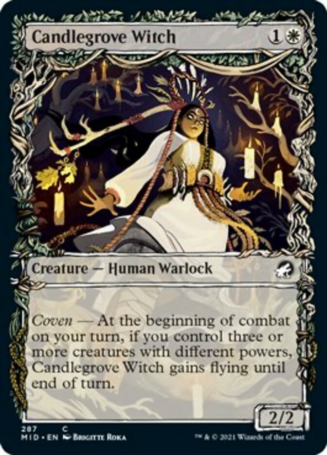 Candlegrove Witch (Showcase Equinox) [Innistrad: Midnight Hunt] | Card Citadel