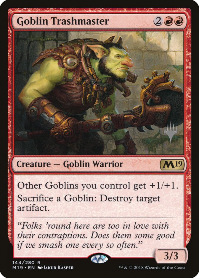 Goblin Trashmaster [Core Set 2019 Promos] | Card Citadel