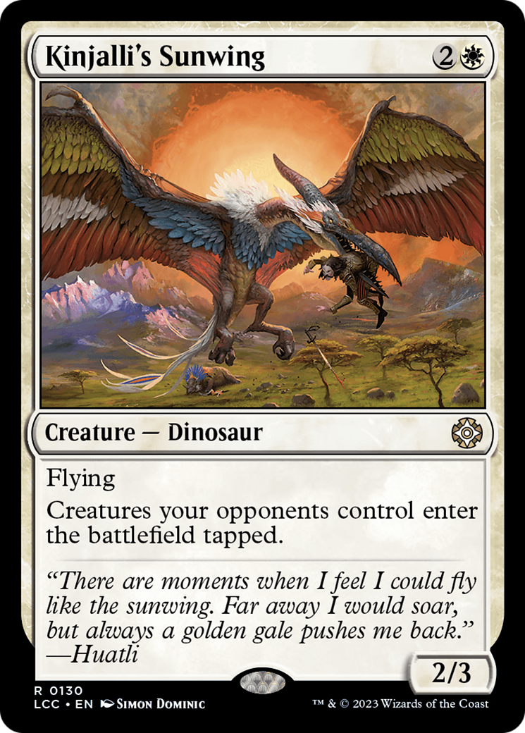 Kinjalli's Sunwing [The Lost Caverns of Ixalan Commander] | Card Citadel