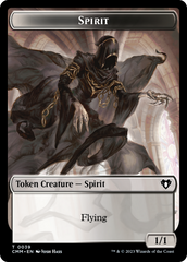Spirit (0039) // Spider Double-Sided Token [Commander Masters Tokens] | Card Citadel