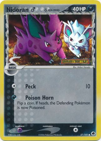 Nidoran (57/101) (Male) (Delta Species) (Stamped) [EX: Dragon Frontiers] | Card Citadel