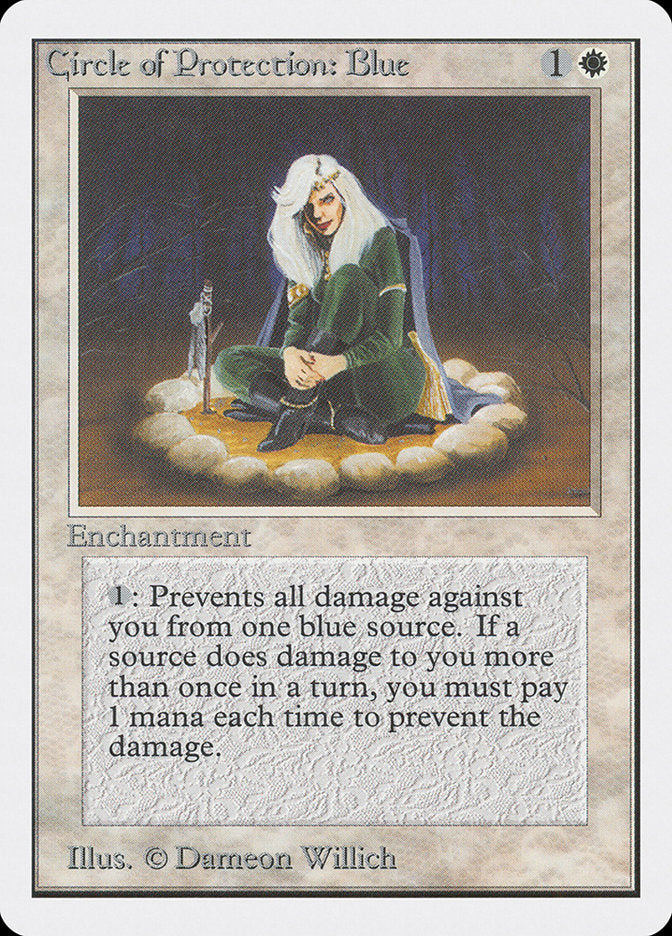 Circle of Protection: Blue [Unlimited Edition] | Card Citadel