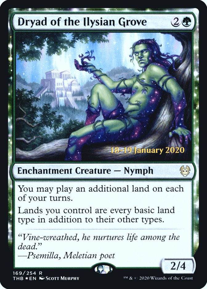 Dryad of the Ilysian Grove [Theros Beyond Death Prerelease Promos] | Card Citadel