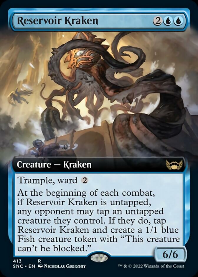 Reservoir Kraken (Extended Art) [Streets of New Capenna] | Card Citadel