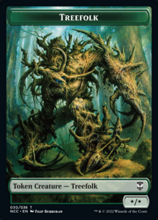 Treefolk // Spider Double-sided Token [Streets of New Capenna Commander Tokens] | Card Citadel