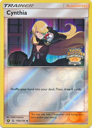 Cynthia (119a/156) (Regional Championship Promo Staff) [Sun & Moon: Ultra Prism] | Card Citadel