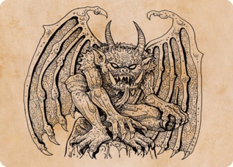 Cloister Gargoyle (Showcase) Art Card [Dungeons & Dragons: Adventures in the Forgotten Realms Art Series] | Card Citadel