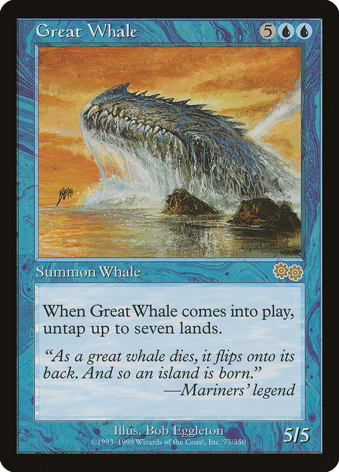 Great Whale [Urza's Saga] | Card Citadel