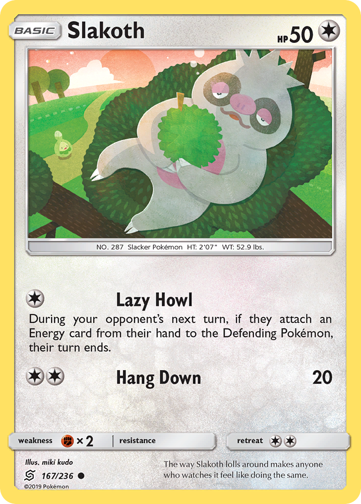 Slakoth (167/236) [Sun & Moon: Unified Minds] | Card Citadel
