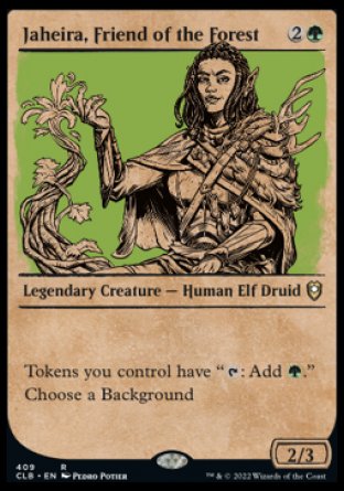 Jaheira, Friend of the Forest (Showcase) [Commander Legends: Battle for Baldur's Gate] | Card Citadel