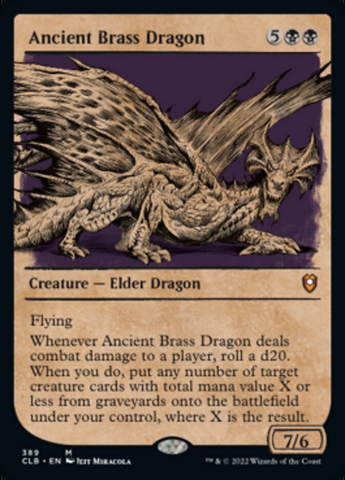 Ancient Brass Dragon (Showcase) [Commander Legends: Battle for Baldur's Gate] | Card Citadel