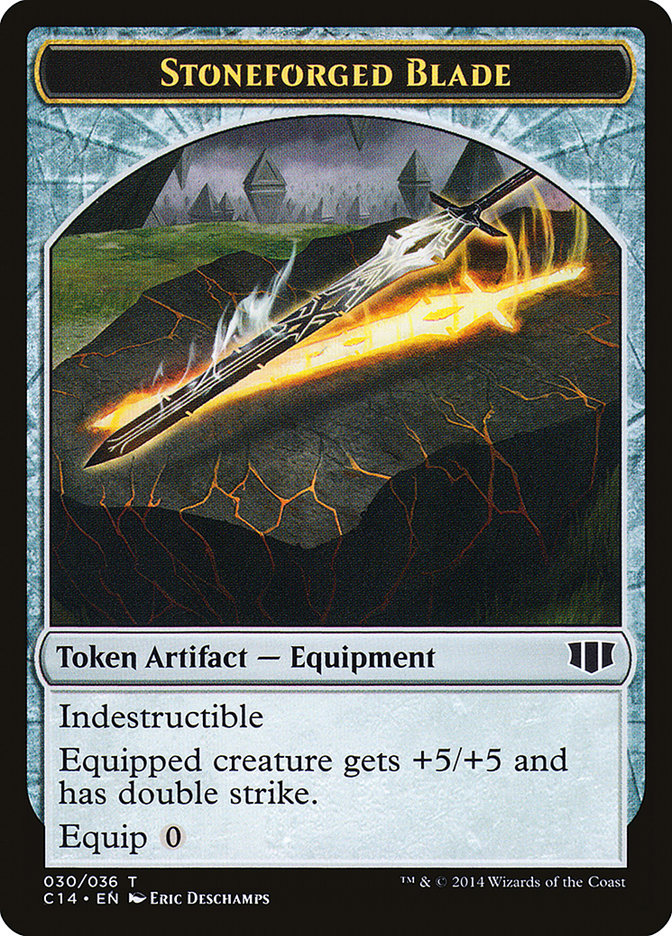 Stoneforged Blade // Germ Double-sided Token [Commander 2014 Tokens] | Card Citadel