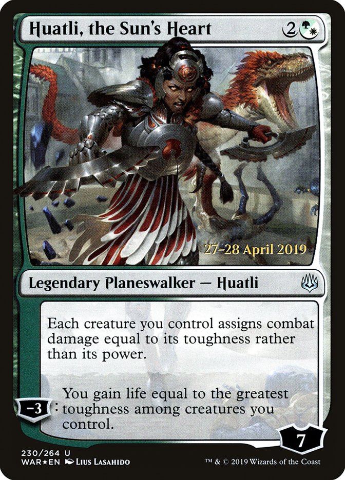 Huatli, the Sun's Heart  [War of the Spark Prerelease Promos] | Card Citadel