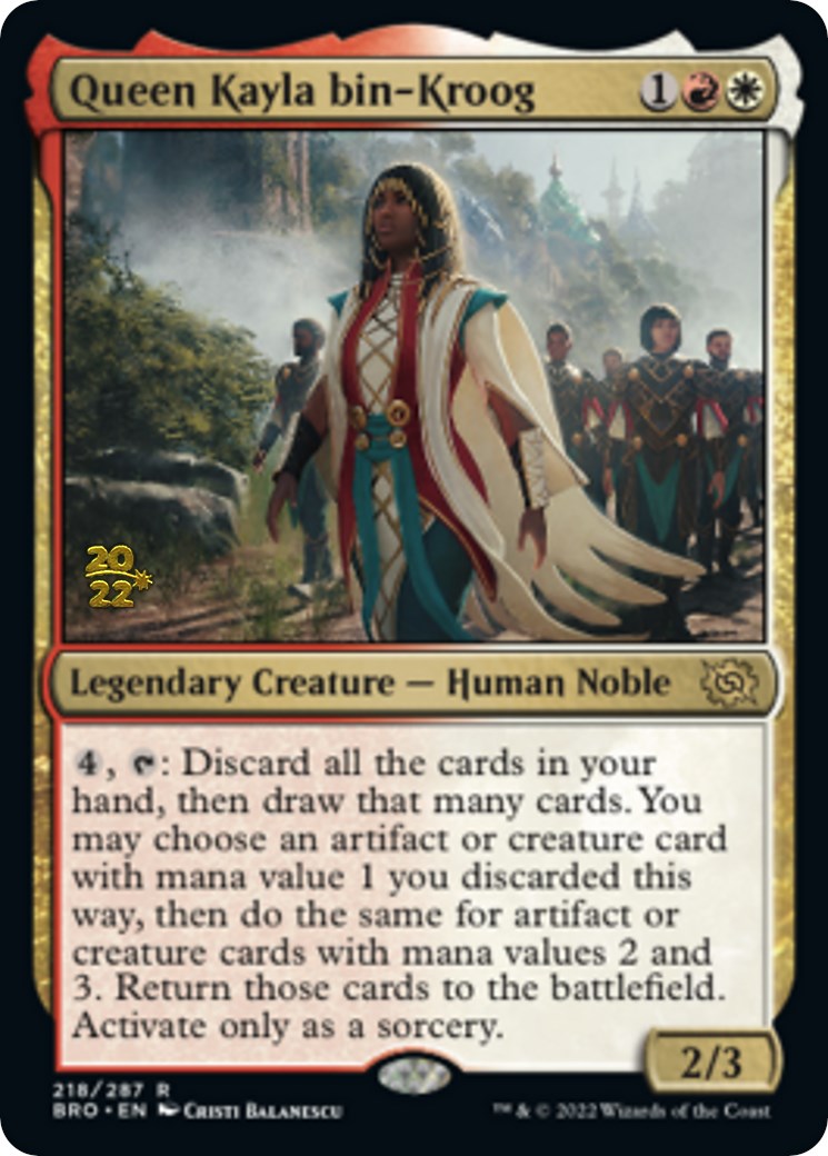 Queen Kayla bin-Kroog [The Brothers' War: Prerelease Promos] | Card Citadel