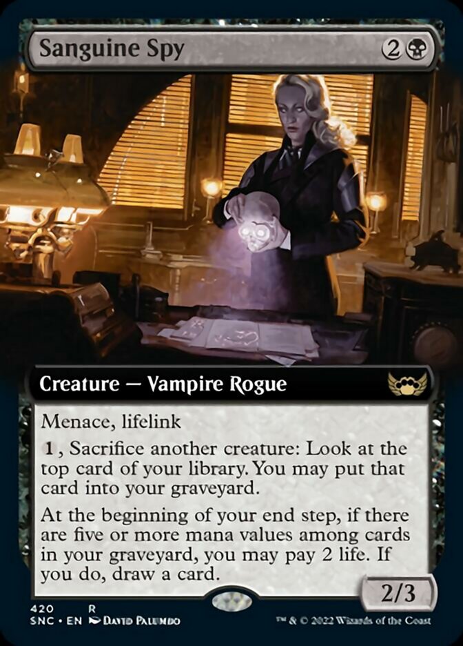 Sanguine Spy (Extended Art) [Streets of New Capenna] | Card Citadel