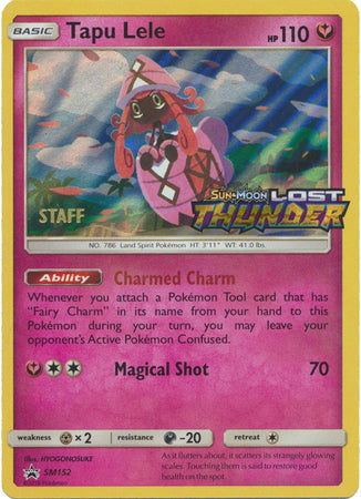 Tapu Lele (SM152) (Staff Prerelease Promo) [Sun & Moon: Black Star Promos] | Card Citadel