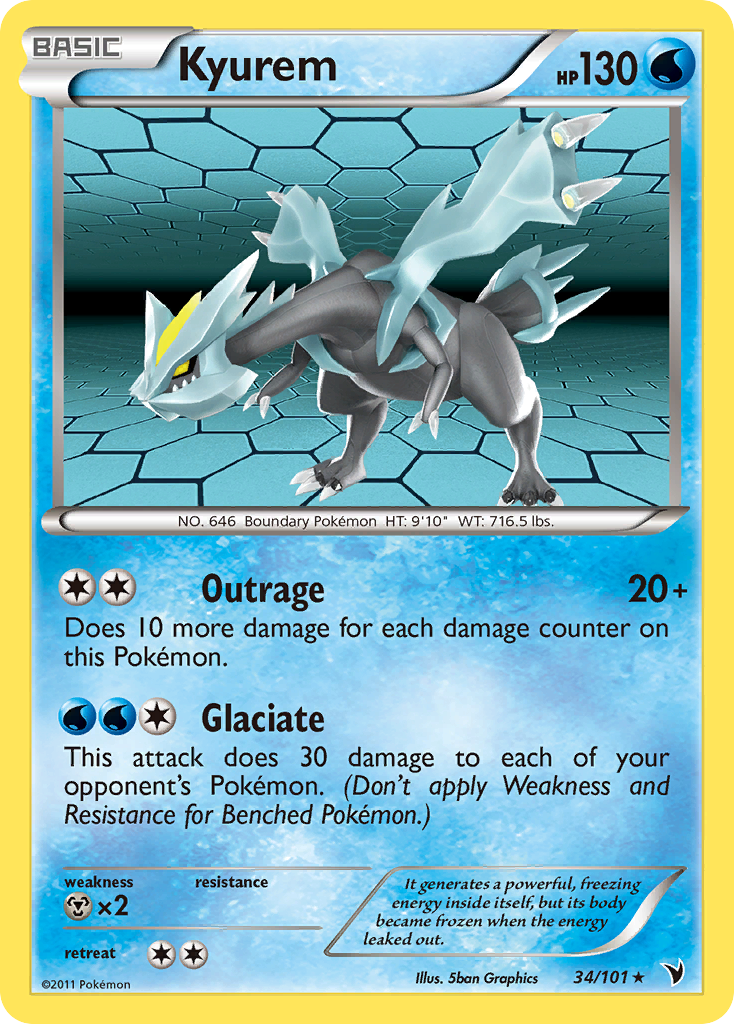 Kyurem (34/101) [Black & White: Noble Victories] | Card Citadel