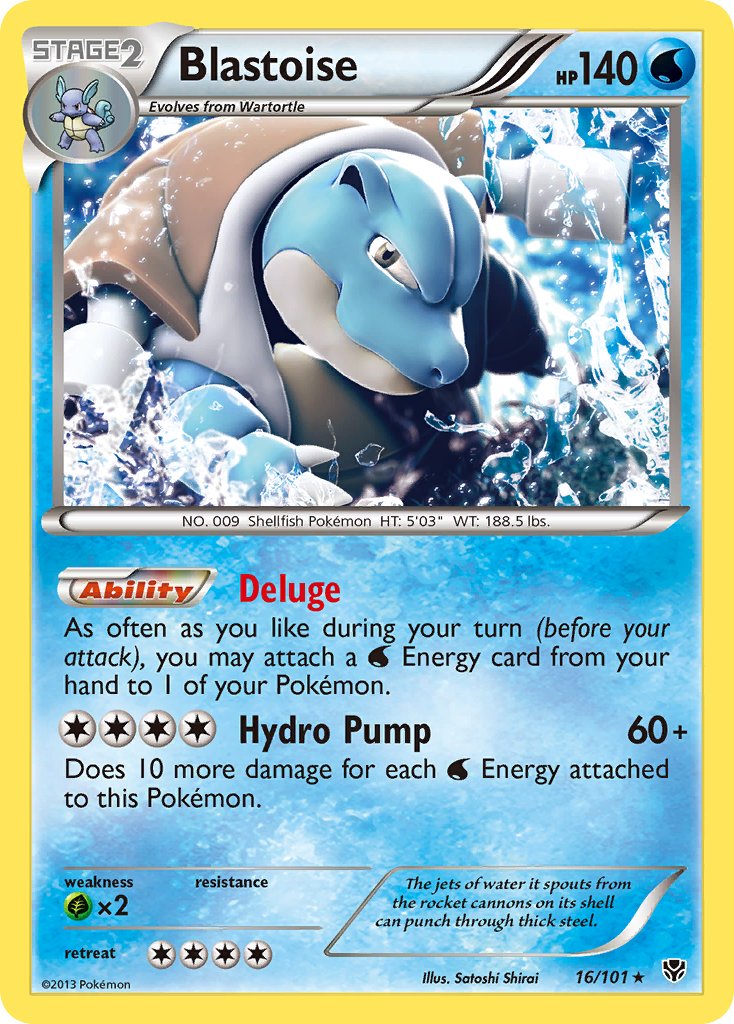 Blastoise (16/101) (Theme Deck Exclusive) [Black & White: Plasma Blast] | Card Citadel