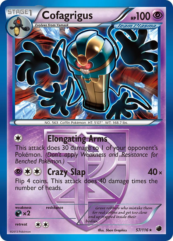 Cofagrigus (57/116) [Black & White: Plasma Freeze] | Card Citadel