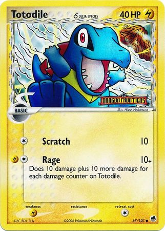 Totodile (67/101) (Delta Species) (Stamped) [EX: Dragon Frontiers] | Card Citadel