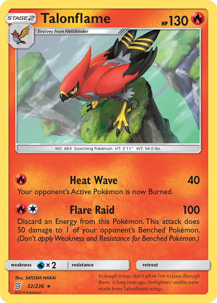 Talonflame (32/236) [Sun & Moon: Unified Minds] | Card Citadel