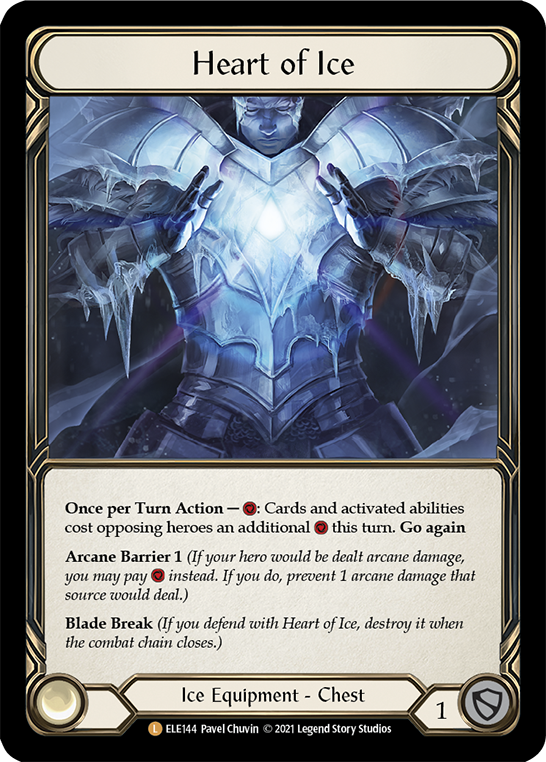 Heart of Ice [ELE144] (Tales of Aria)  1st Edition Cold Foil | Card Citadel