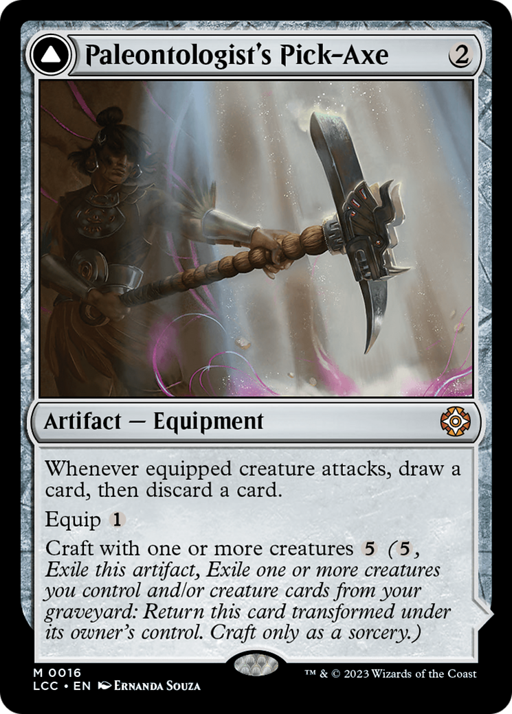 Paleontologist's Pick-Axe (Extended Art) [The Lost Caverns of Ixalan Commander] | Card Citadel